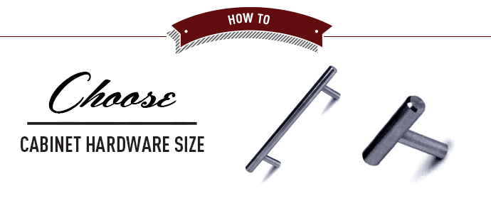 Cabinet Hardware Size, How To Choose Cabinet Knob Size